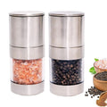 Wholesale Salt Pepper Mill Set for Spice Mini Stainless Steel Manual Pepper Grinder Salt and Pepper Set for Restaurant