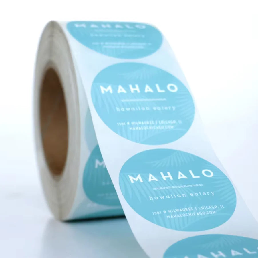 Custom Luxury Whiteboard Paper Texture Gift Bag Food Packing Box Glass Bottle Labels Adhesive Waterproof Exhibition Logo Sticker