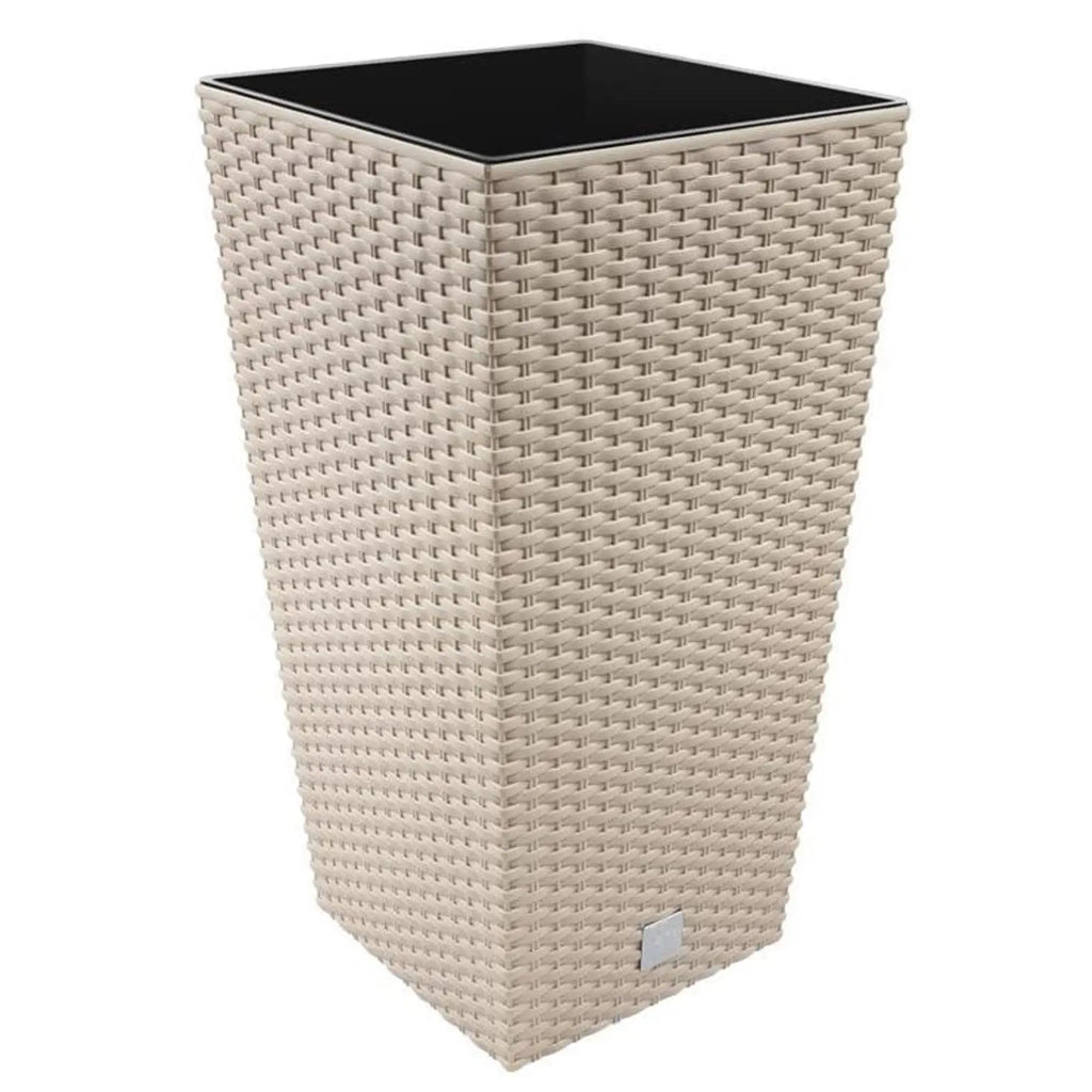 Rato 26.6 liter pot with insert 26.5 x 26.5 x 50 cm in mocha color