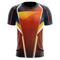Mens Digital Printed Soccer Uniform T-Shirt Multicolor Athletic Design Short Sleeve Breathable Anti-UV Four-Way Stretch Custom