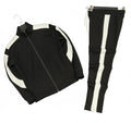 Casual Printed Customized Two Piece Track Suit Hooded Top Elastic Waist Bottom Daily Comfort Breathable Quick Dry Sporty