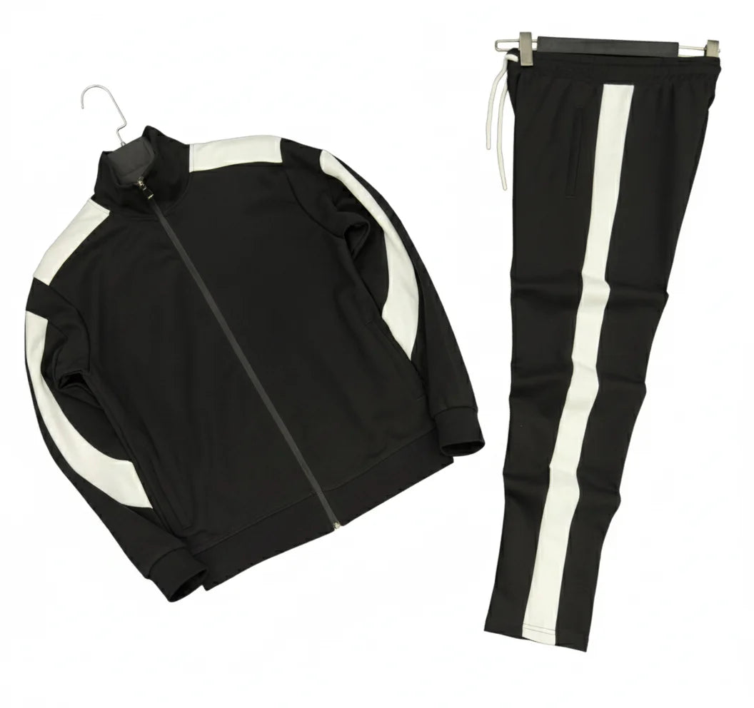 Casual Printed Customized Two Piece Track Suit Hooded Top Elastic Waist Bottom Daily Comfort Breathable Quick Dry Sporty