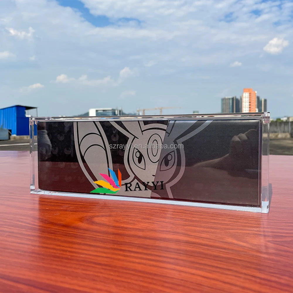 RAY YI Custom Yu NAGABA Pokemon Card Game Special Box Novelty Pikachu Promo Eco-Friendly Recyclable Clear Acrylic Case