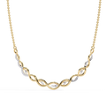 Luxury Customized Natural Diamond Pendant 14K Gold Wedding Jewelry Factory Price Brilliant Cut IGI Certified Classic Necklace