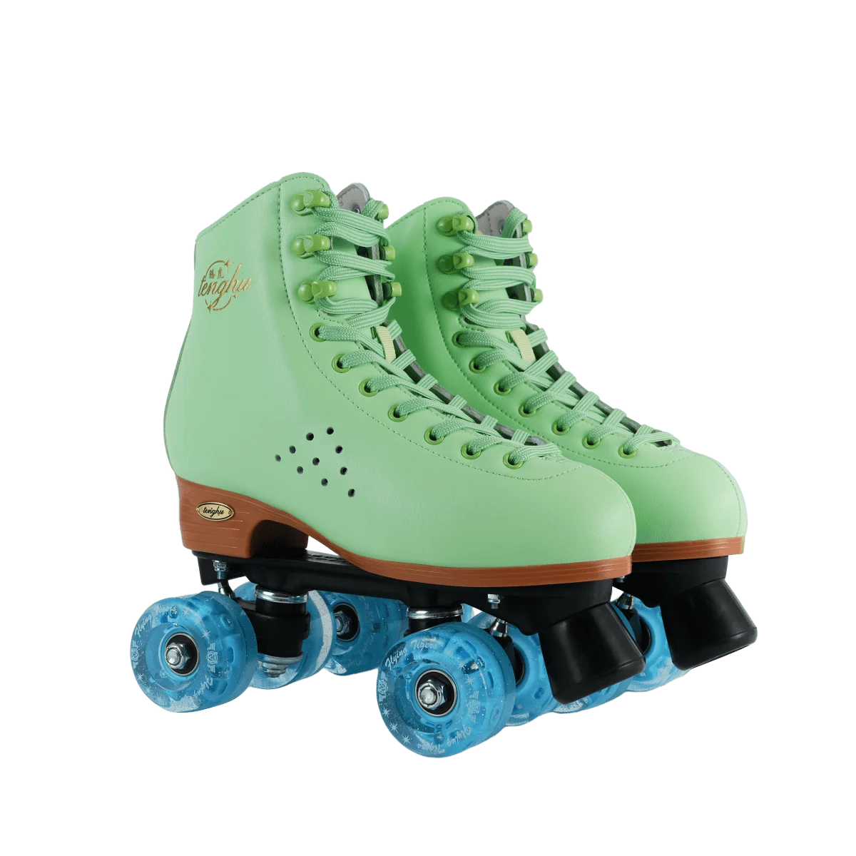 Quad Roller Skates  Nylon BaseFixed Toe Stop Pro Wheels Stable Lightweight Ideal for Training