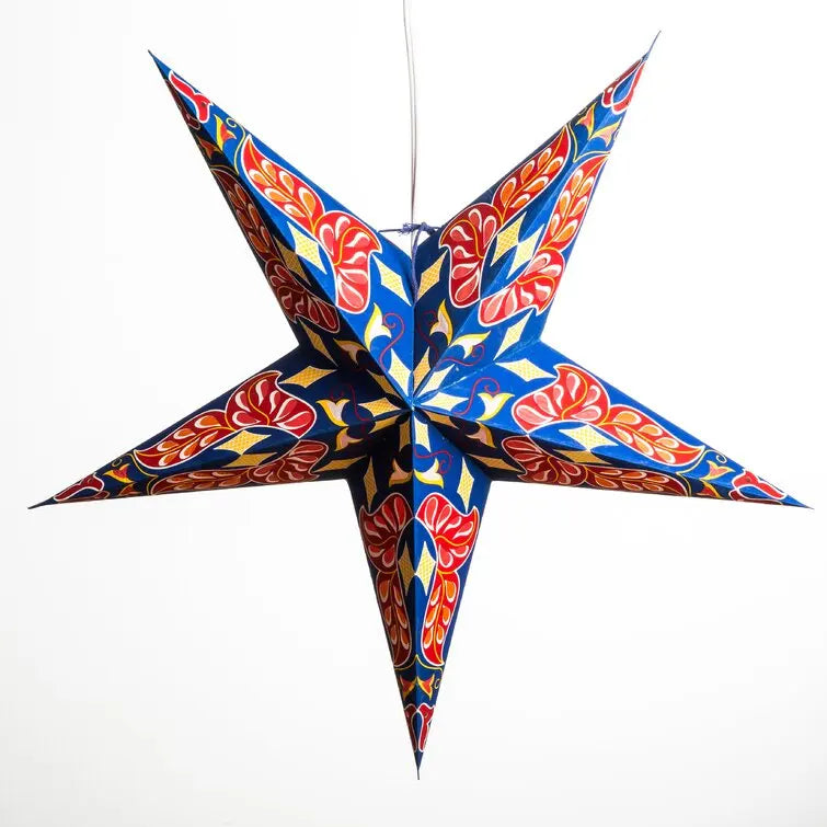 Paper Star Lantern Lampshade Ceiling Light Shades Large Star Hanging Decorations for Christmas Wedding Home Decoration