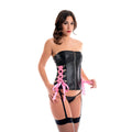 Black bralette with thong and garter belt - Israel model