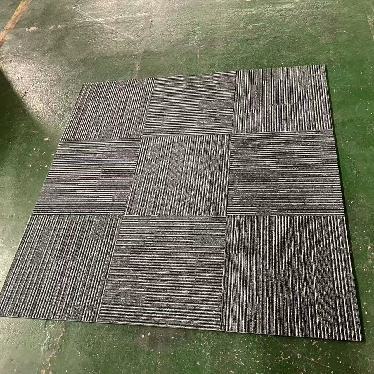 Easy for Installation  Luxury  Floor Carpets for Offices High Quality Square 50x50 in Stock Commerical Carpet Tile