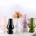 Medieval Flower Arrangement Vase Office Tabletop Vase Home Decor Black White Purple Green Pink Hydroponic Glass Flower Vase
