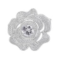 JR Rhinestone Women's Bridal Crystal Floral Wedding Brooches-Gift & Party Wholesale