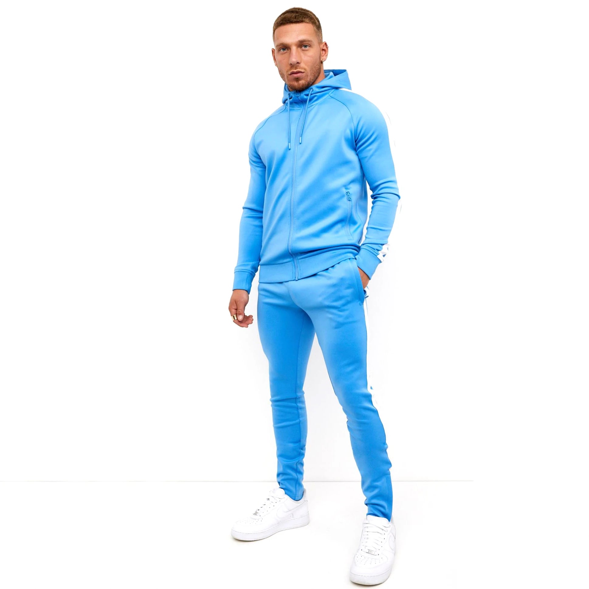 Custom Heavyweight Cropped Puff Print Tracksuit Rhinestone Hoodie Flared Sweats Sets