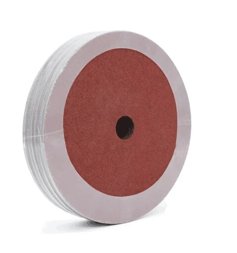 Pexmientas 5" Abrasive Stainless Steel Metal Ferrous Aluminum Oxide Resin Sand Paper Fiber Sanding Disc MegaBDM