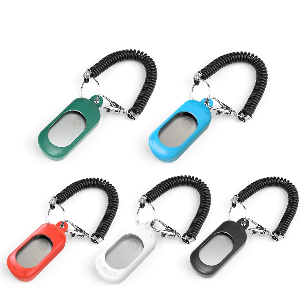 Manufacturer Wholesale Custom logo Sound Stop Barking Training Whistle Round Dog Clicker