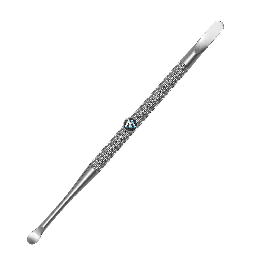 Professional Baby & Finger Use Stainless Steel Cuticle Pusher with Wide Jaw Opening Dual Sided Nail Cleaner for Nail Care