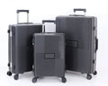 Premium New PP Aluminum Frame 3 Pieces Luggage Set TSA Lock & Silent Wheels Luxury Travel Suitcases 20/24/28 Inch