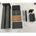 WPC Fence Panels PVC Decking with Aluminum Post Accessories
