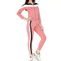 New Printed Unisex Solid Colors Fleece Warm Hoodies 2-Piece Winter Tracksuit Set with Sweatshirts