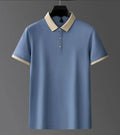 Oem customized summer men's polo shirt short sleeve business casual contrast collar lapel top tshirt trendy half sleeve