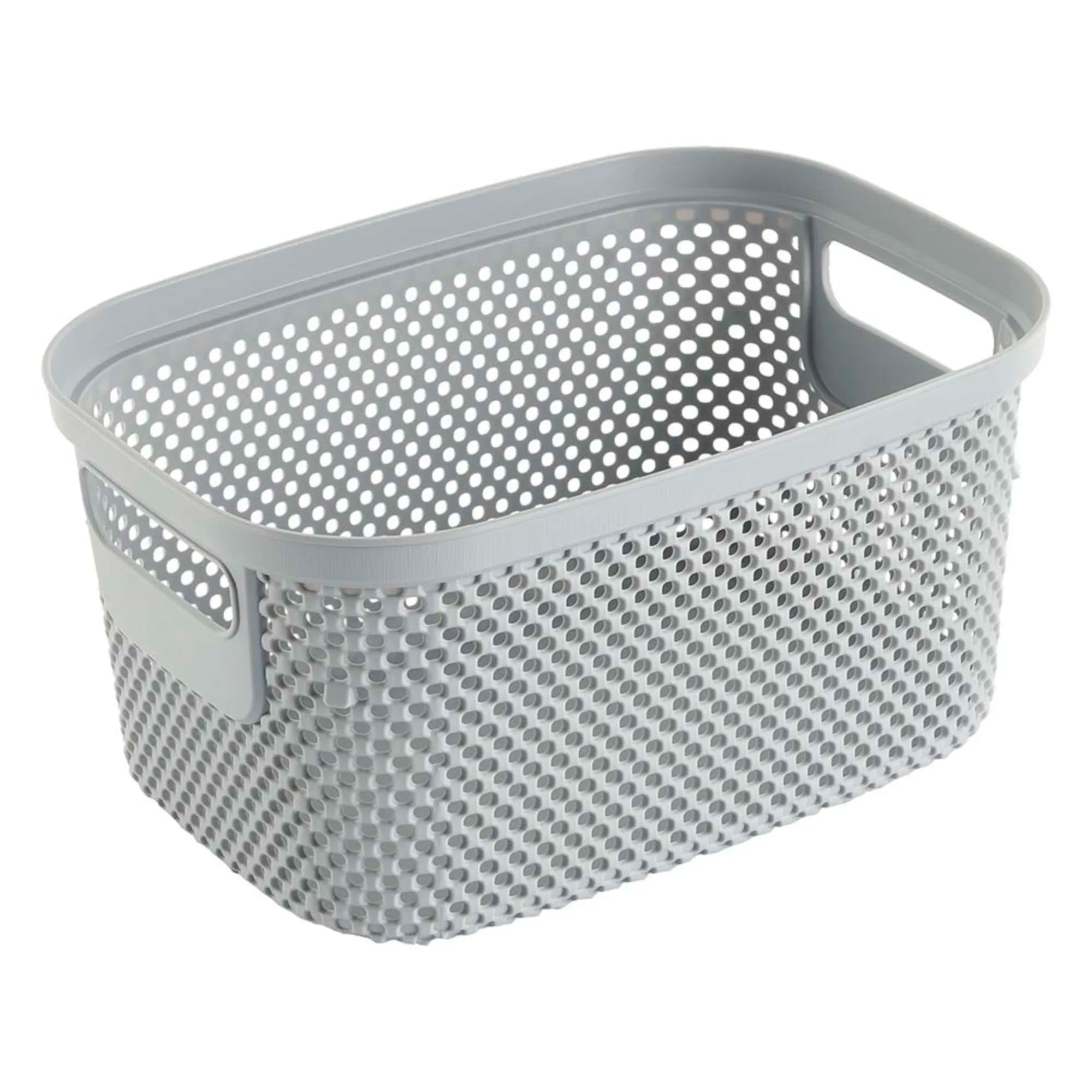 Nordic grey storage basket 23.5x17x12 Stine range