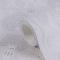 Made in Germany Modern Non Woven Wallpaper Rolls Stripes & Plaid Grey Pink White Kitchen Hotel Gym 10.05x0.53m
