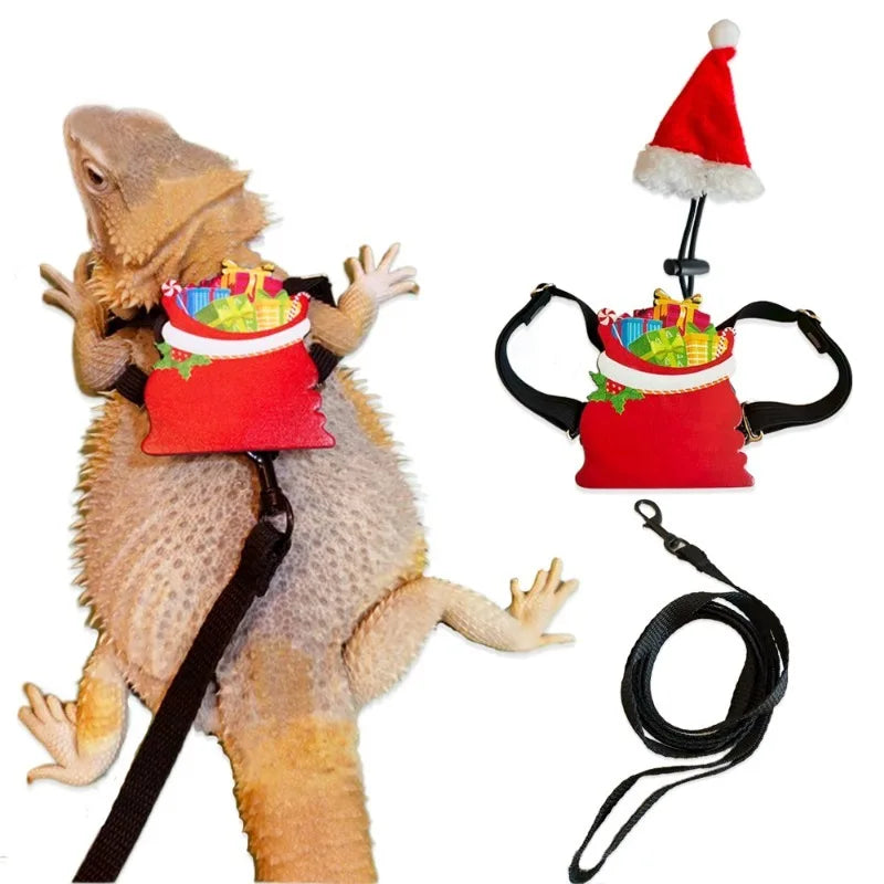 Seedora Lizard Chest Back Carrier with Hook and Loop Closure Christmas Style Comfortable for Daily Use Under 5kg