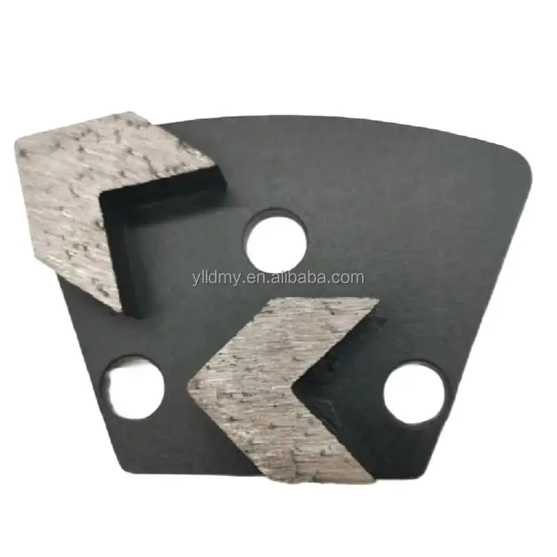 Fast Chage Magnetic Metal Bond Trapezoid Grinding Plate Double Arrow Segments for ASL XINGYI Bartell Iron Horse Wolfpack Grinder