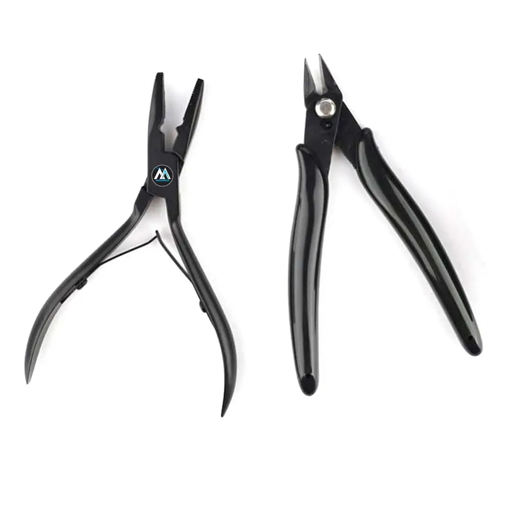 Stainless Steel Hair Extension Pliers & Professional Pre-Bonded Hair Loop Styling Tool for Commercial Use