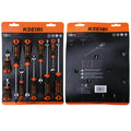 KSEIBI Chrome Vanadium Black Finish Magnetic Tip Slotted Screwdriver Home Use Tool
