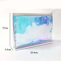 Free Design Custom Full Color PVC Holographic Travel Makeup Pouch Large Capacity Zip Lock Bag with Logo Pattern for Brushes