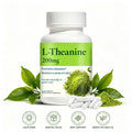 Natural L-Theanine Capsules 200mg Vegan Amino Acid Supplement for Calm Mind Focus Energy Balance Daily Nutrition Wholesale MegaBDM