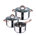 5pc stainless steel cookware set 161820 suitable for induction Onil collection