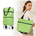 Upgrade Shopping Bag With Wheels Carry on Luggage Reusable Shopping Bags Travel Duffel Bag