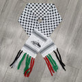 Middle East Arab Ethnic Foulard Palestine Keffiyeh Jacquard Hijab Scarf for Men