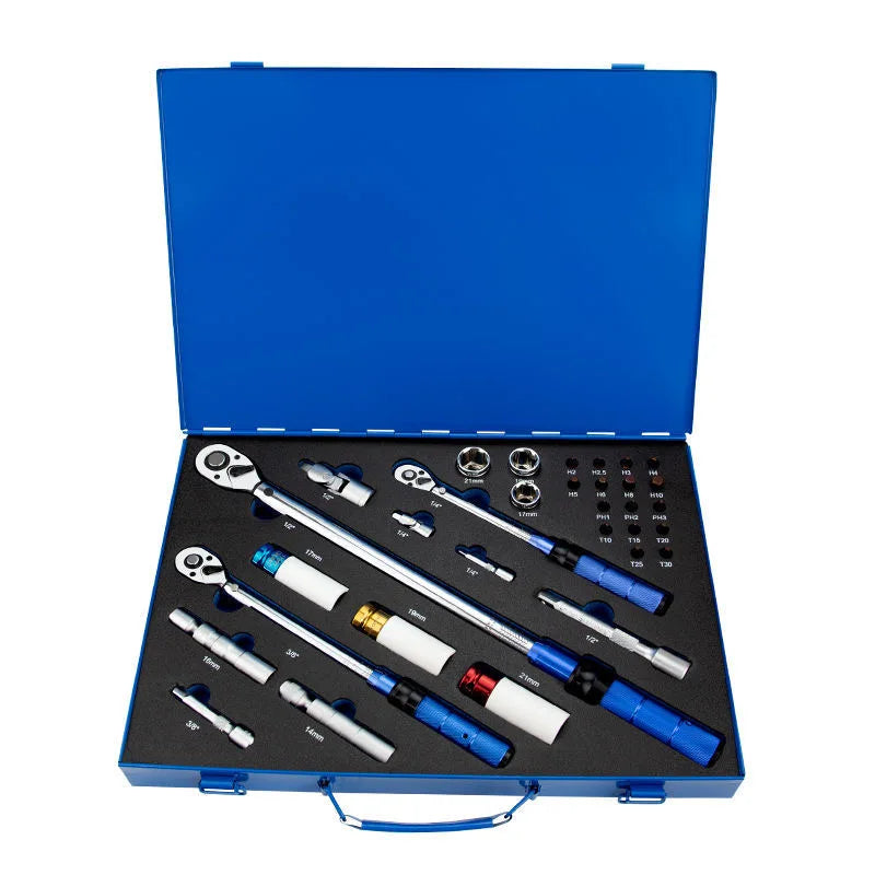 Wholesale 1/4"-3/8"-1/2" Bicycle Repair Tools Torque Wrench Set Drehmomentschlussel