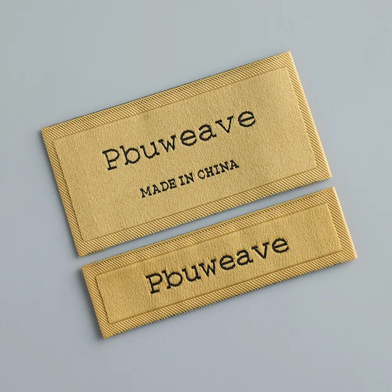 Quick Proofing Durable Woven Neck Labels for Clothing Brands End Fold Garment Woven Label Tags