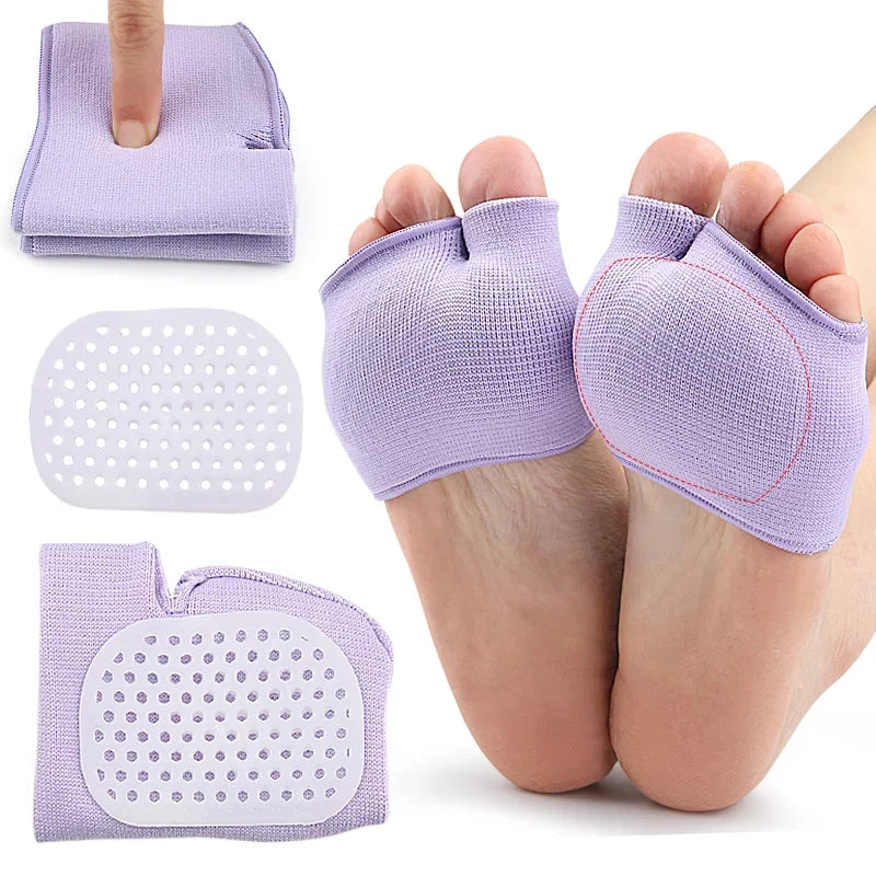 Melenlt 2025 Honeycomb Silicone Forefoot PadsUltra-Soft Thickened Toe Protector with Metatarsal Support