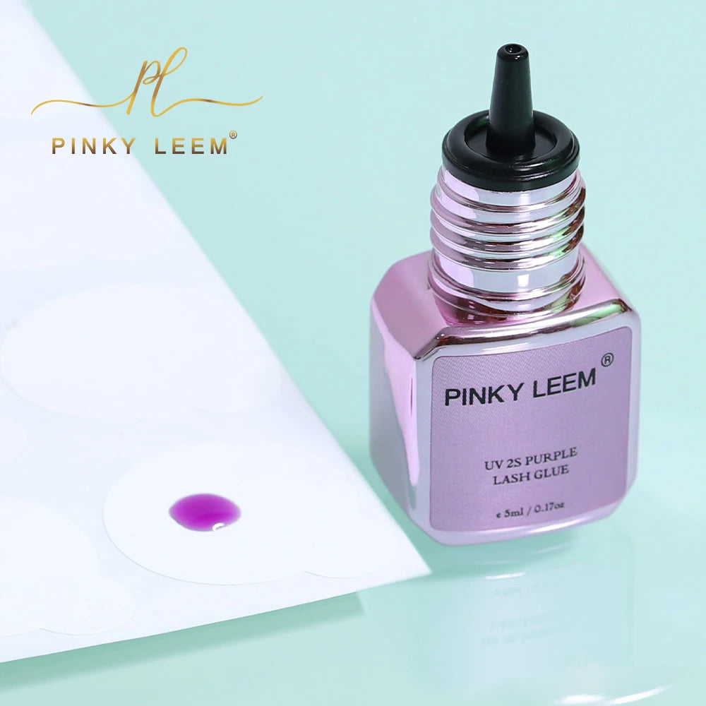 Pinky leem Custom logo Lash Adhesive 0 Humidity Adhesive Lash Extensions 8 Week Retention Purple Strong Lash Glue