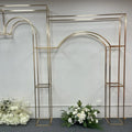 Iron Heart-Shaped Luxury Metal Flower Frame Arch Shiny Gold Wedding Stage Stand Perfect Event Party Props for Wedding Backdrops