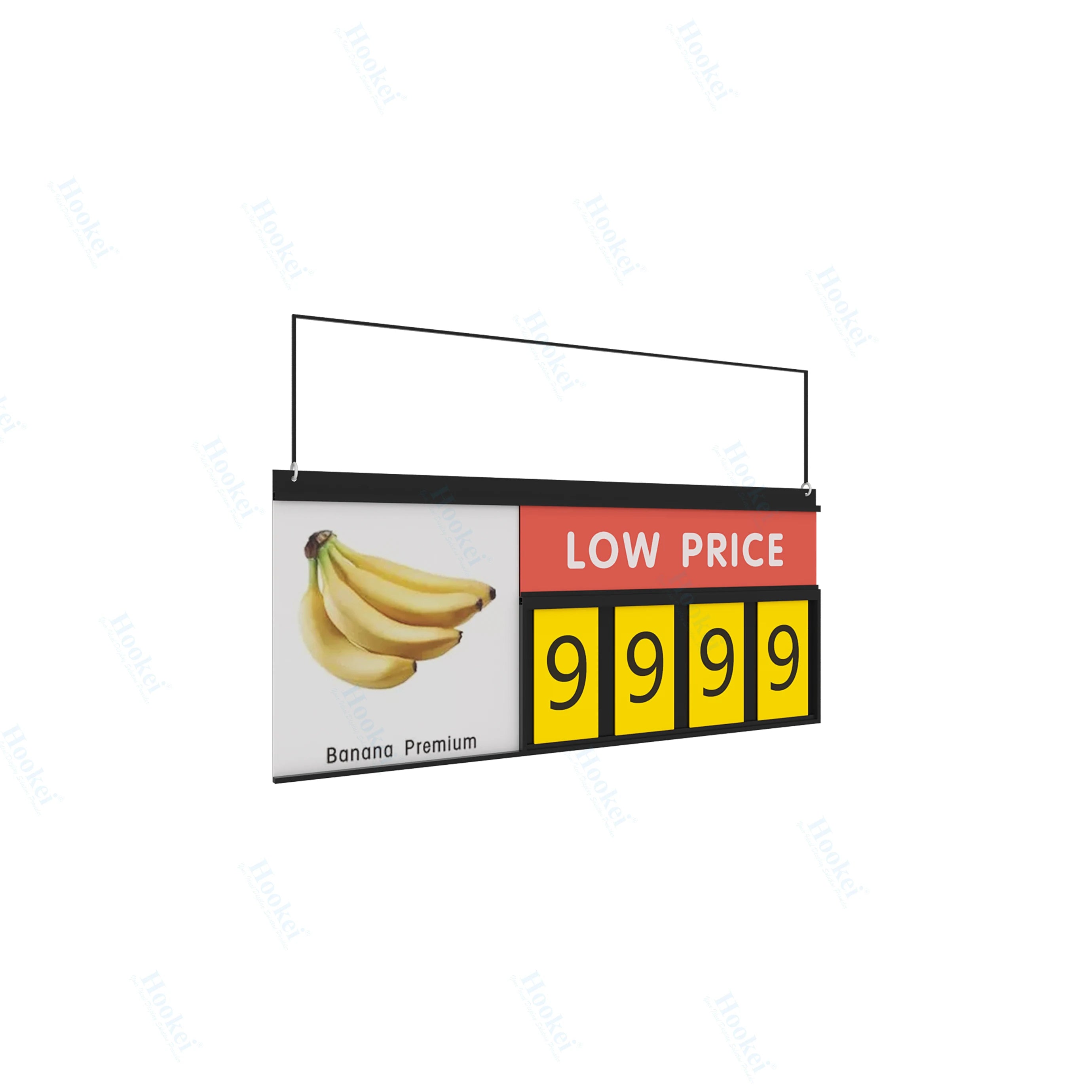 Hookei Supermarket Price Sign Board Plastic Frame for Fruits and Vegetables Promotion
