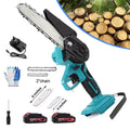 Mini Chainsaw 6-Inch Electric Chainsaw Cordless Portable Hand Small Chain Saw with 2 Batteries