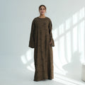 Loriya Abaya 2026 Premium Soft Textured Abaya Women Muslim Dress Coffee Crinkle Long Dress Muslim Women Modest Dress
