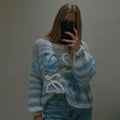 2026 Autumn Winter New EU/US Women's Sweater - Sweet Fresh Lazy Style Versatile Crew Neck Pullover Knit Top