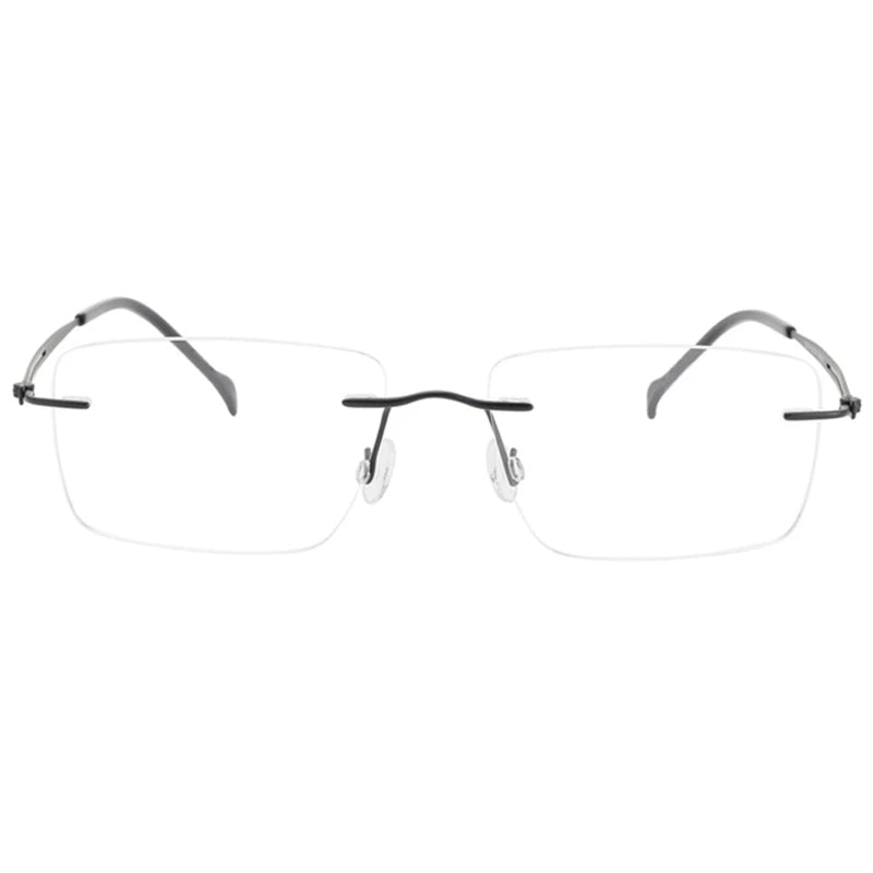FEROCE Rectangular Frame Simple Style Rimless Titanium Frame Ultralight Optical Frame Factory Price Hot Sale