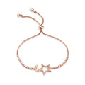 ODM New Wholesales Ins Fashion Design Rose Gold Jewelry 18k Plated Gold Brass Personalised Copper Hand Bracelet