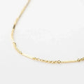 Low MOQ Wholesale Christian Zircon Gift 925 Sterling Silver Bar Chain Link Necklace
