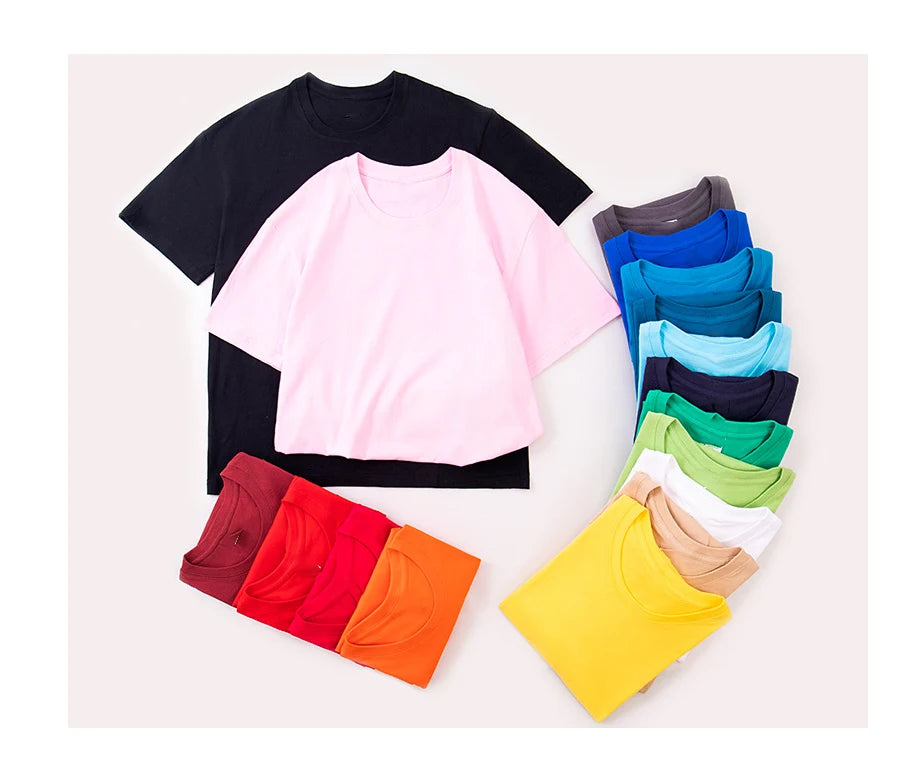 Bangladesh china factory price Customized logo Design 150g combed pure cotton crew neck short-sleeved T Shirt MegaBDM