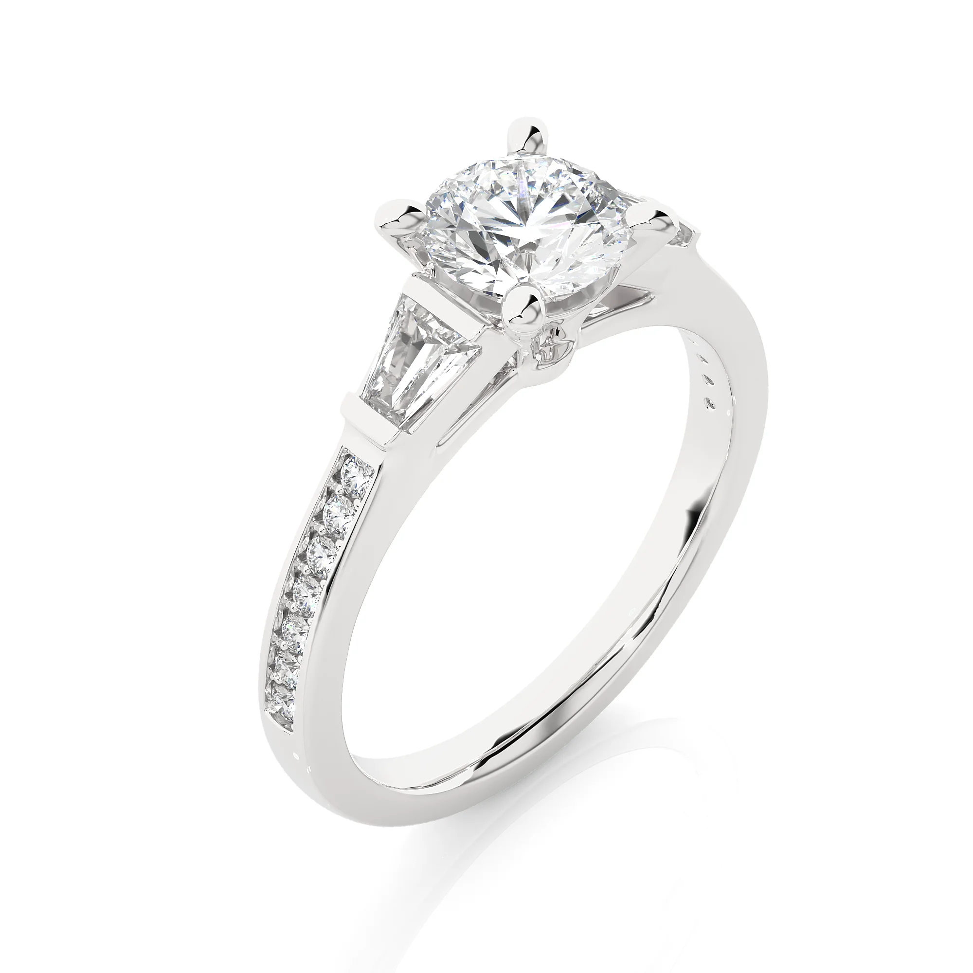 Women's 1.68ct Lab Grown Diamond Engagement Wedding Ring 14K Gold Plated Round Brilliant Cut IGI Certified Available Low Price