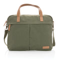 AWARE Recycled Canvas 16oz. Laptop Briefcase Impact-Resistant and Eco-Friendly