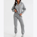 Women's Autumn Spandex Fleece Heavyweight 340g Oversized Breathable Custom Pullover Hoodie & Tracksuit Set