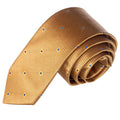 Exve Exclusive Golden Polka Dot Handmade Turkish Necktie